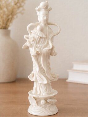 Vintage Ardalt Porcelain Figurine Asian Woman & Child Japan MCM Decor